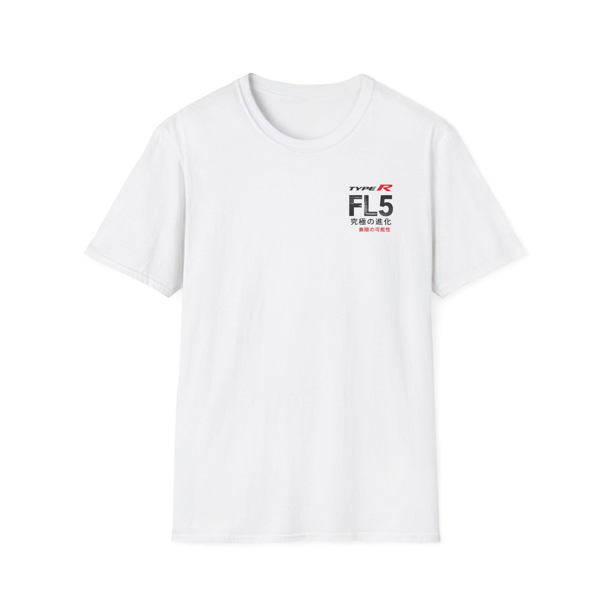 FL5 Type R Racing Logo T-Shirt | Japanese Characters, Minimal Car Graphic