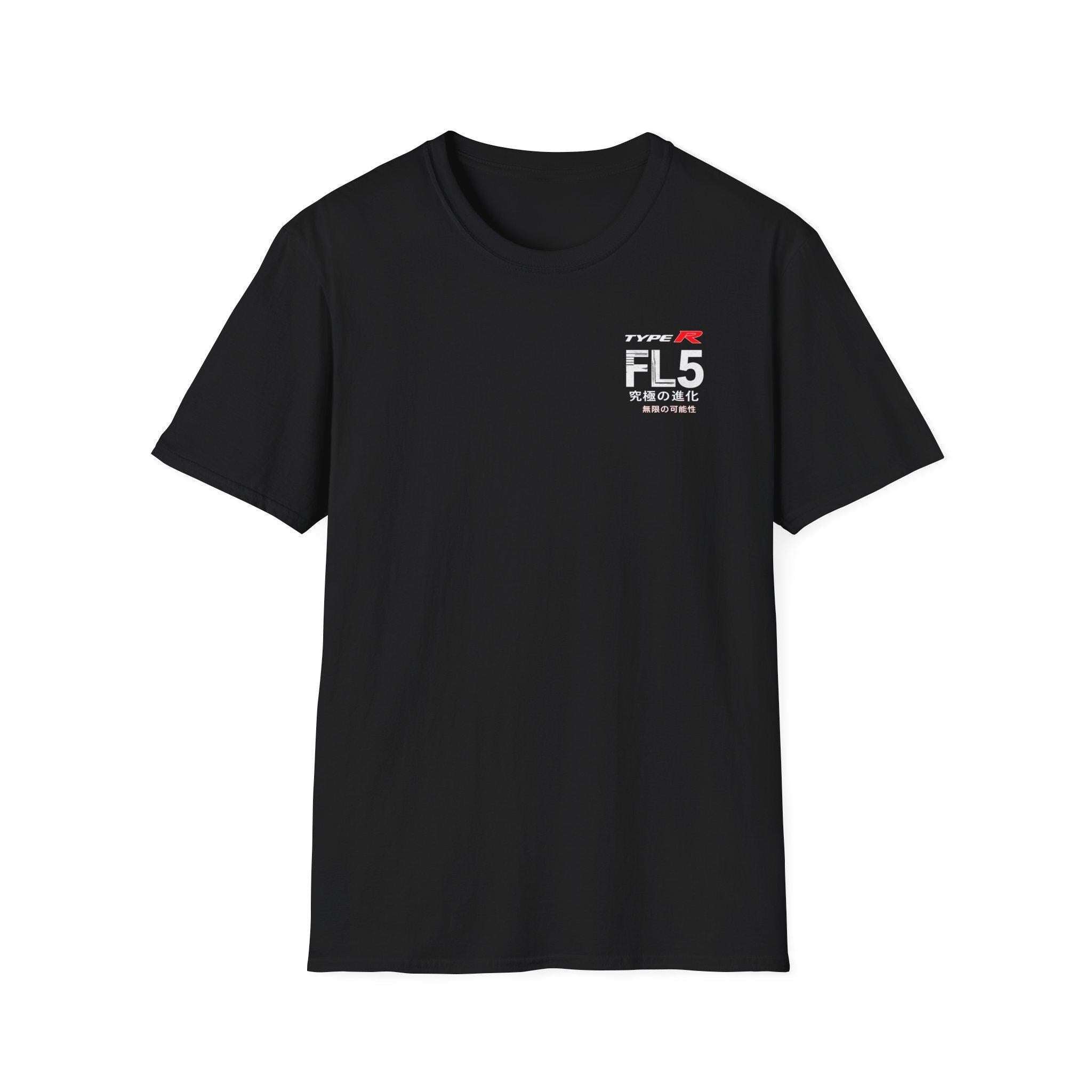 FL5 Type R Racing Logo T-Shirt | Japanese Characters, Minimal Car Graphic