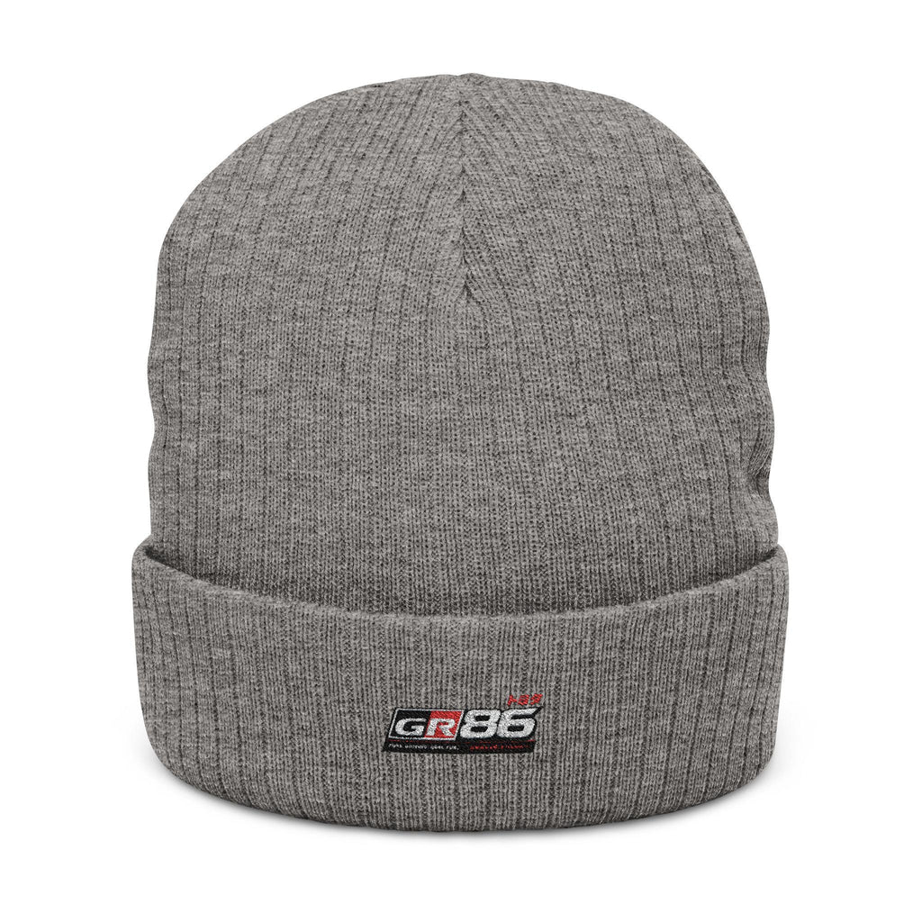 Toyota GR86 Embroidered Beanie | JDM Knit Hat | GR86 Car Enthusiast Gift | Japanese Streetwear Winter Cap | Motorsport Apparel