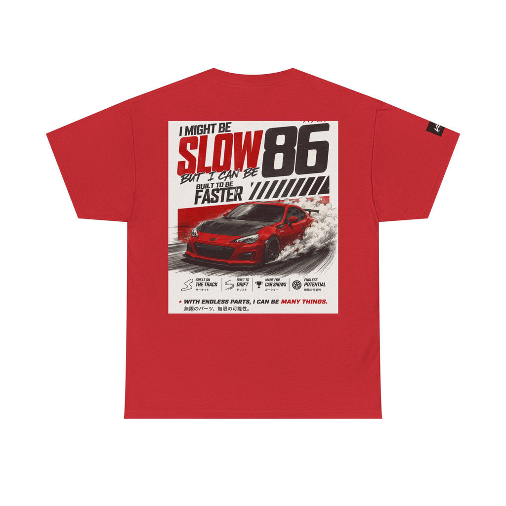 Toyota GT86 T-Shirt: Built to Be Faster, JDM Motorsport Apparel