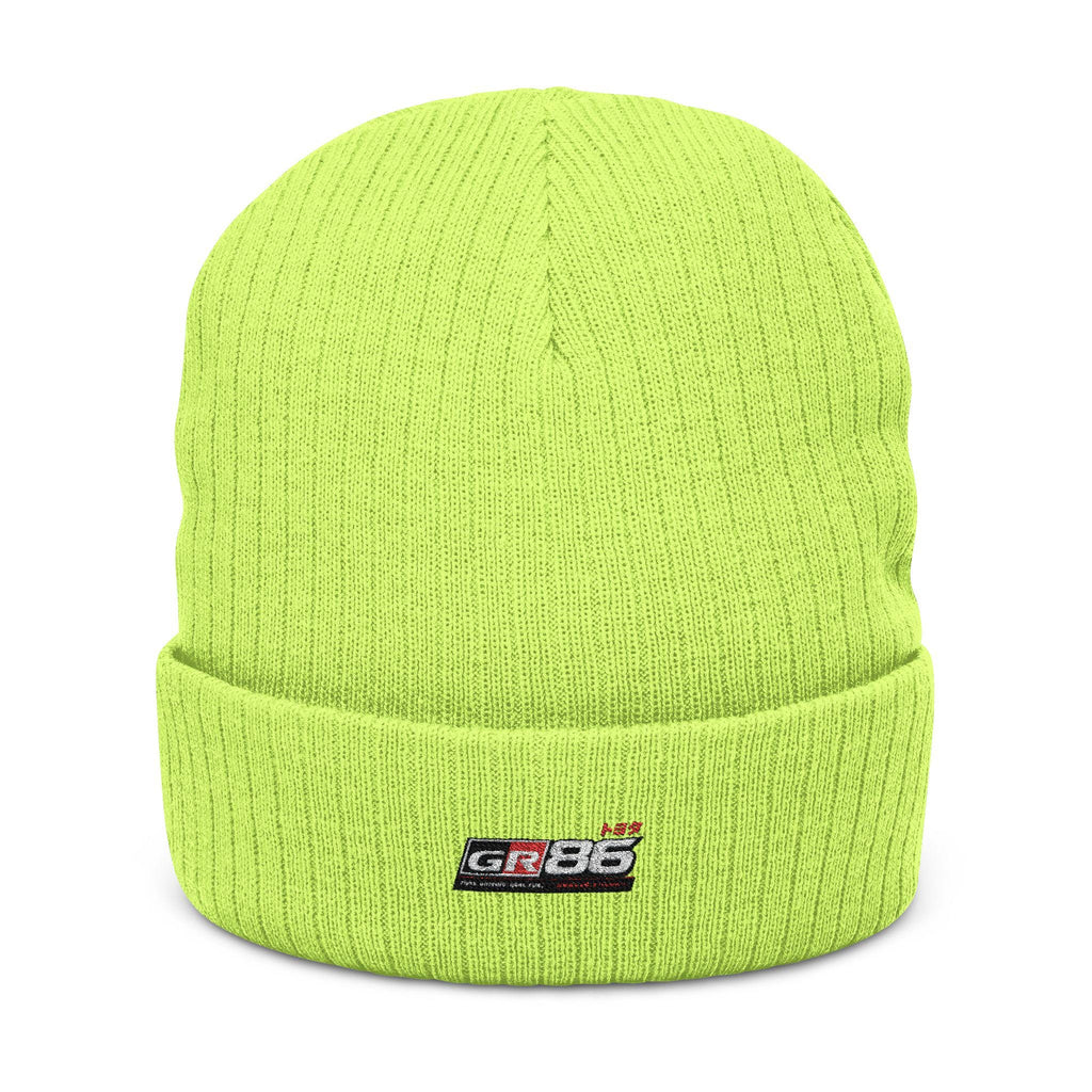Toyota GR86 Embroidered Beanie | JDM Knit Hat | GR86 Car Enthusiast Gift | Japanese Streetwear Winter Cap | Motorsport Apparel