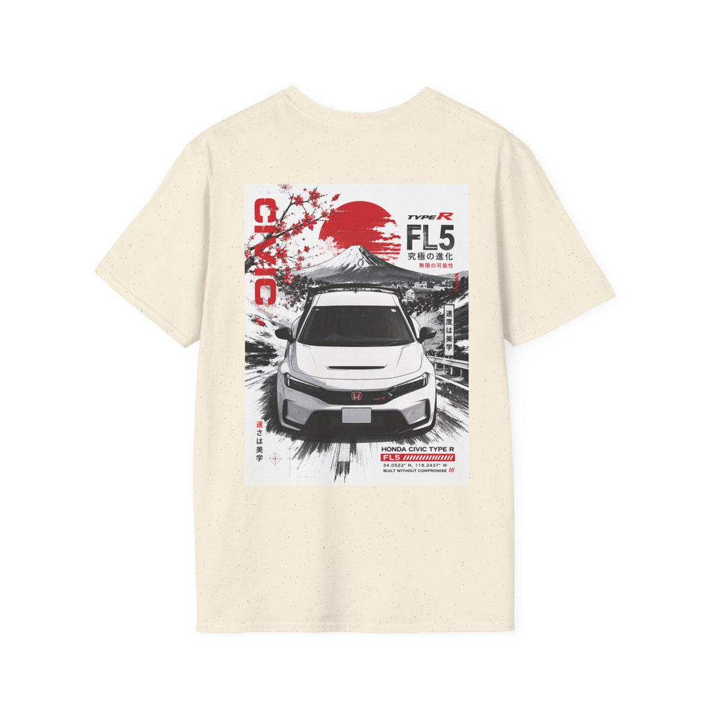 FL5 Type R Racing Logo T-Shirt | Japanese Characters, Minimal Car Graphic
