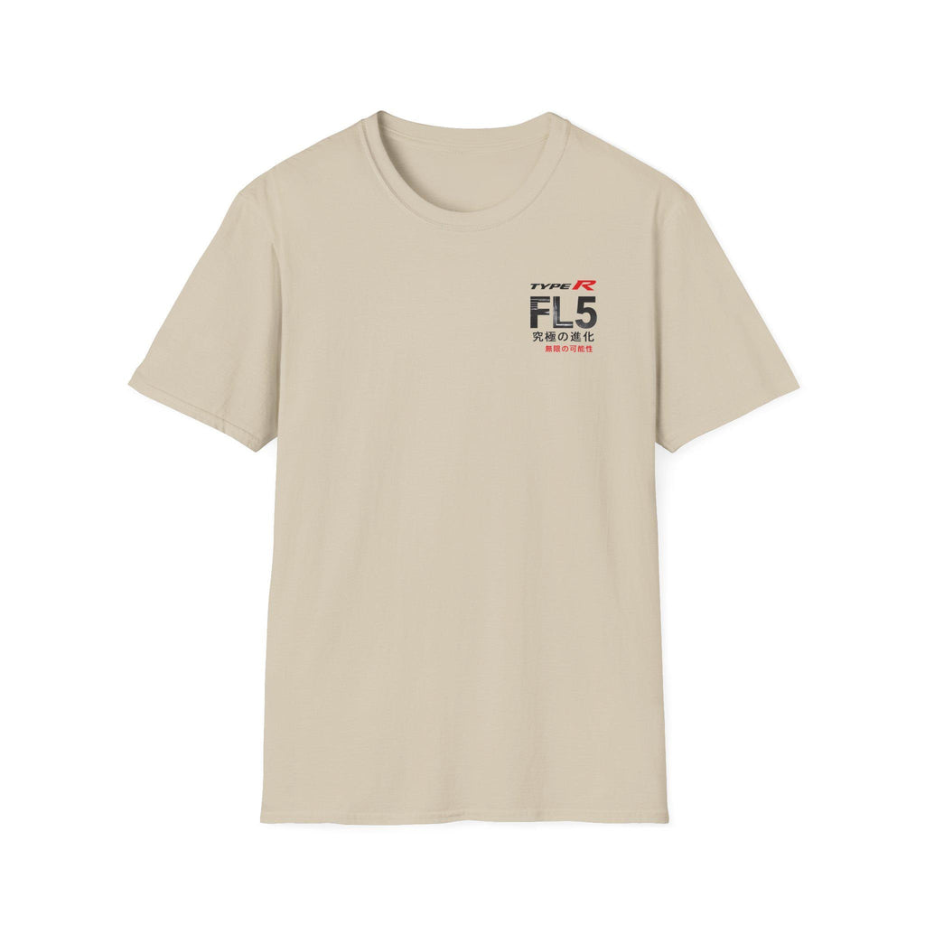 FL5 Type R Racing Logo T-Shirt | Japanese Characters, Minimal Car Graphic
