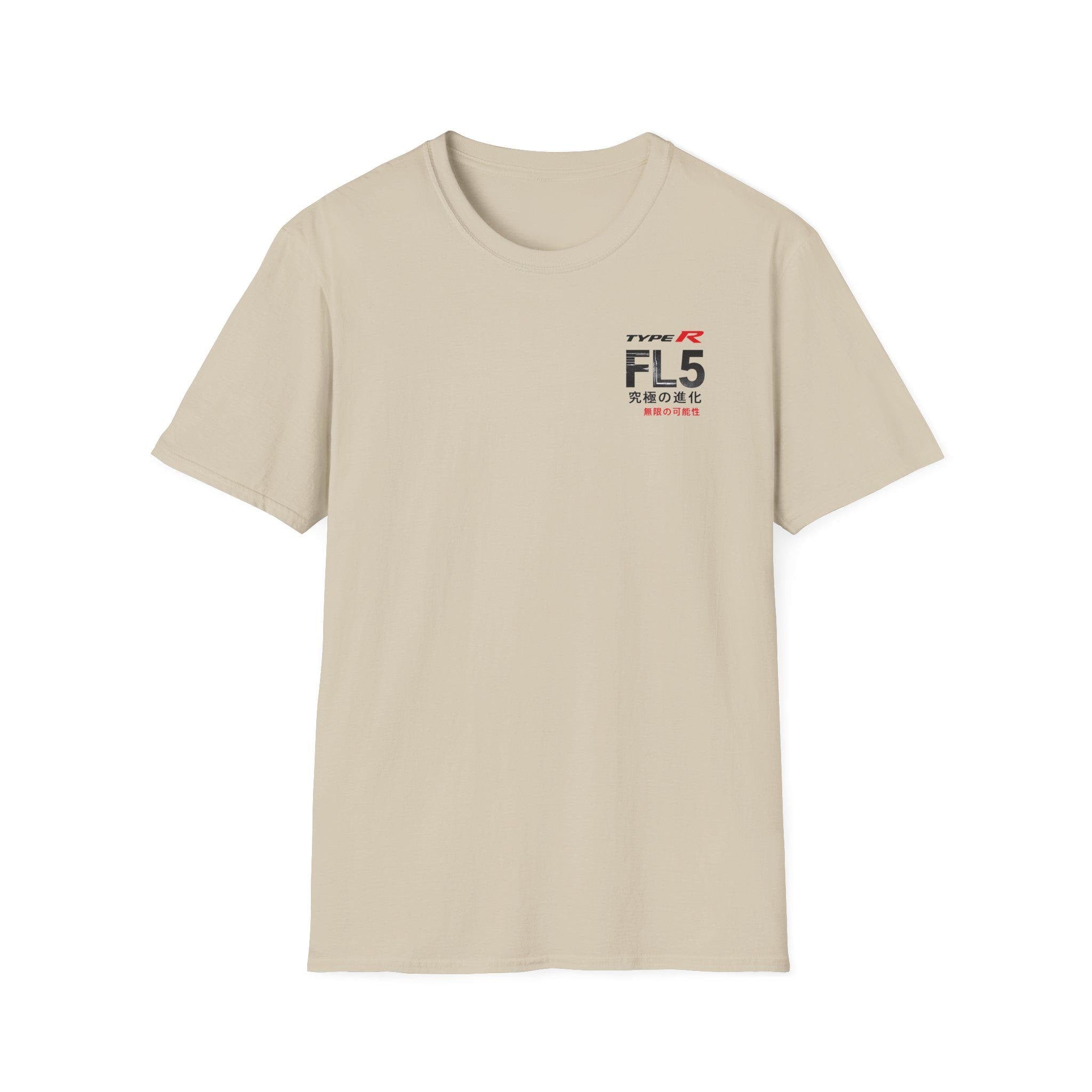 FL5 Type R Racing Logo T-Shirt | Japanese Characters, Minimal Car Graphic