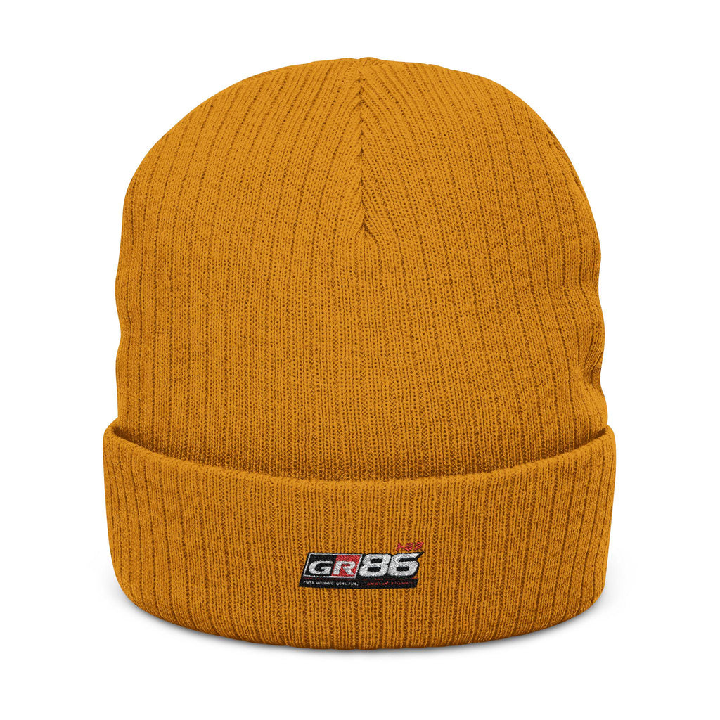 Toyota GR86 Embroidered Beanie | JDM Knit Hat | GR86 Car Enthusiast Gift | Japanese Streetwear Winter Cap | Motorsport Apparel