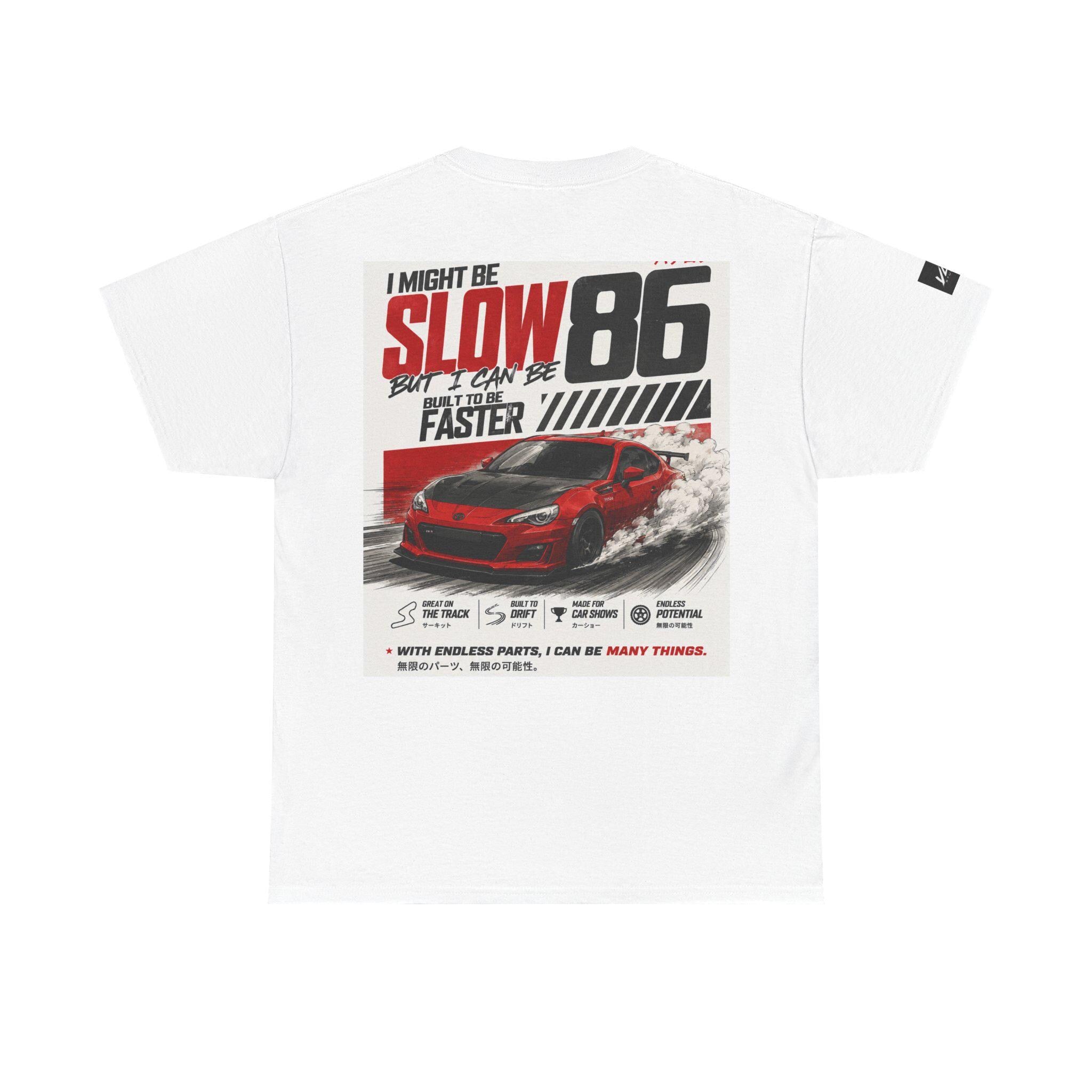 Toyota GT86 T-Shirt: Built to Be Faster, JDM Motorsport Apparel