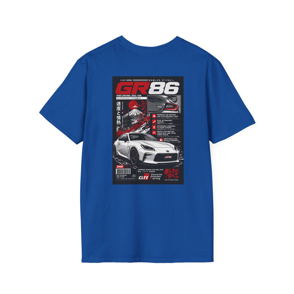 Toyota GR86 Shirt | JDM Streetwear Graphic Tee | Gazoo Racing Inspired | Drift & Track Car Apparel | GR86 Owner Gift