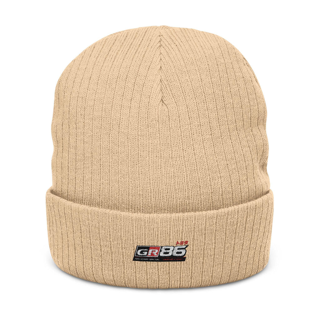 Toyota GR86 Embroidered Beanie | JDM Knit Hat | GR86 Car Enthusiast Gift | Japanese Streetwear Winter Cap | Motorsport Apparel