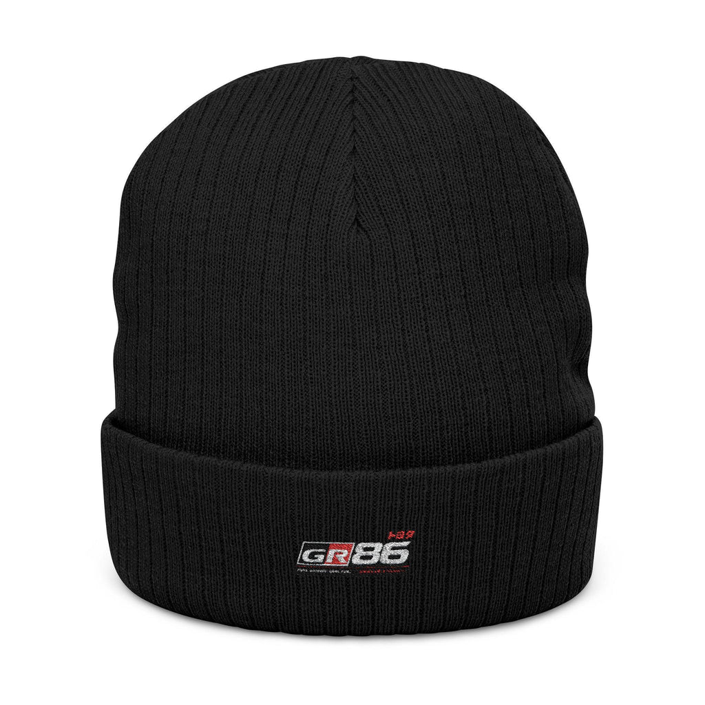 Toyota GR86 Embroidered Beanie | JDM Knit Hat | GR86 Car Enthusiast Gift | Japanese Streetwear Winter Cap | Motorsport Apparel