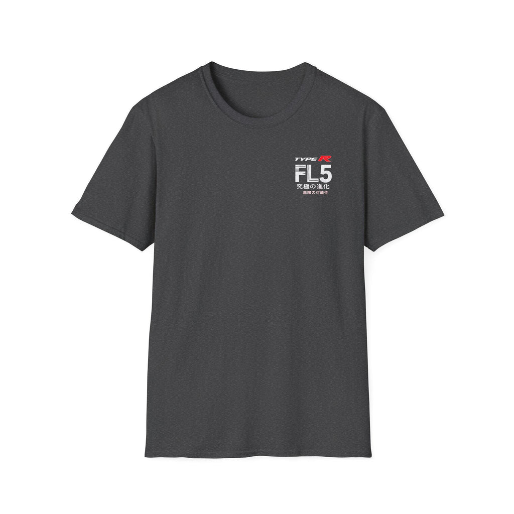 FL5 Type R Racing Logo T-Shirt | Japanese Characters, Minimal Car Graphic